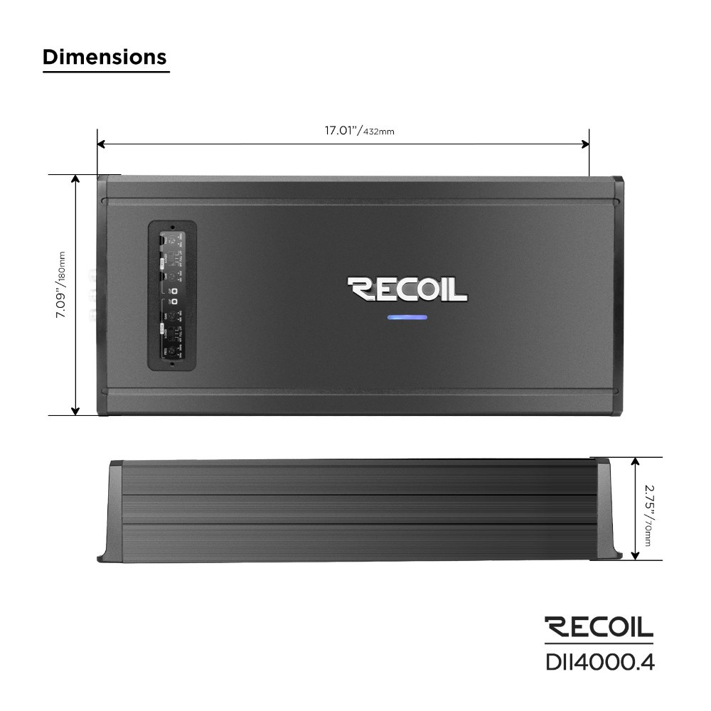 Recoil DII 4000.4, firekanals forsterker