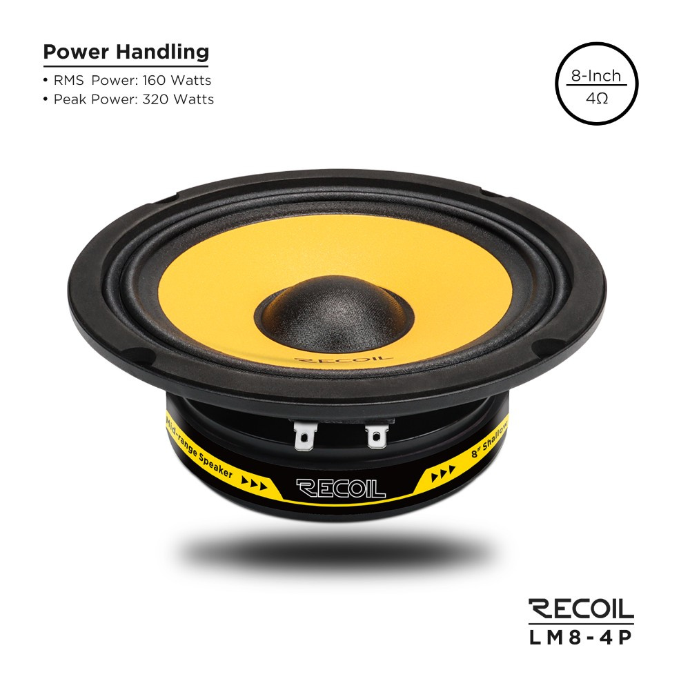 Recoil LM8-4P, slank 8-tommers midbass/mellomtone, par