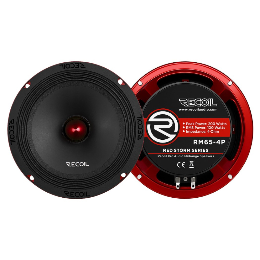 Recoil RM65-4P, 6,5-tommers mellomtone, par