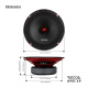 Recoil RM8-4P, 8-tommers mellomtone/midbass, par Recoil RM8-4P, 8-tommers mellomtone/midbass, par