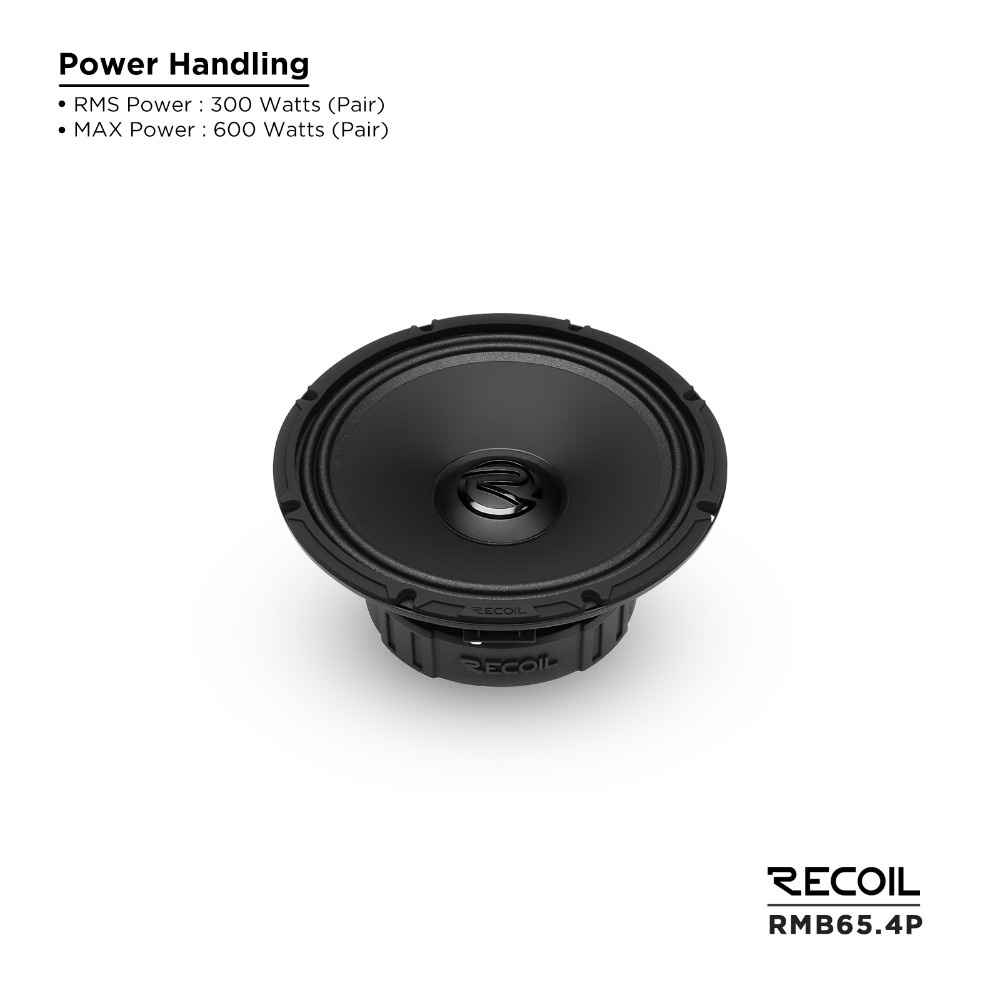 Recoil RMB65-4P, 6,5-tommers midbass/mellomtone, par