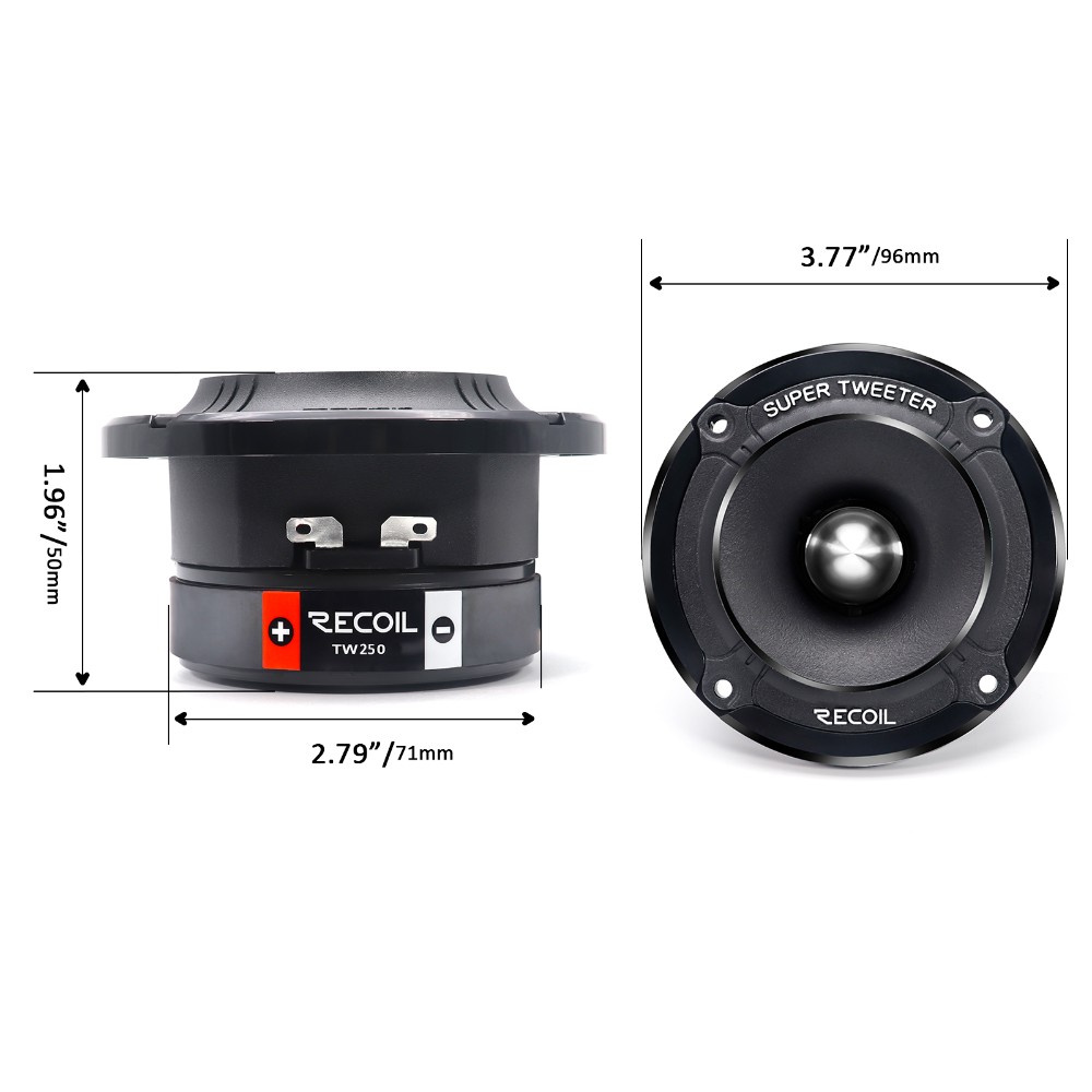 Recoil TW250 horn-diskant, par
