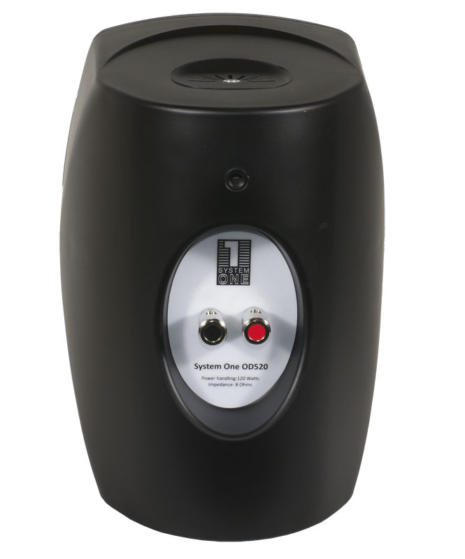 System One OD520 inne-/utehøyttaler Svart