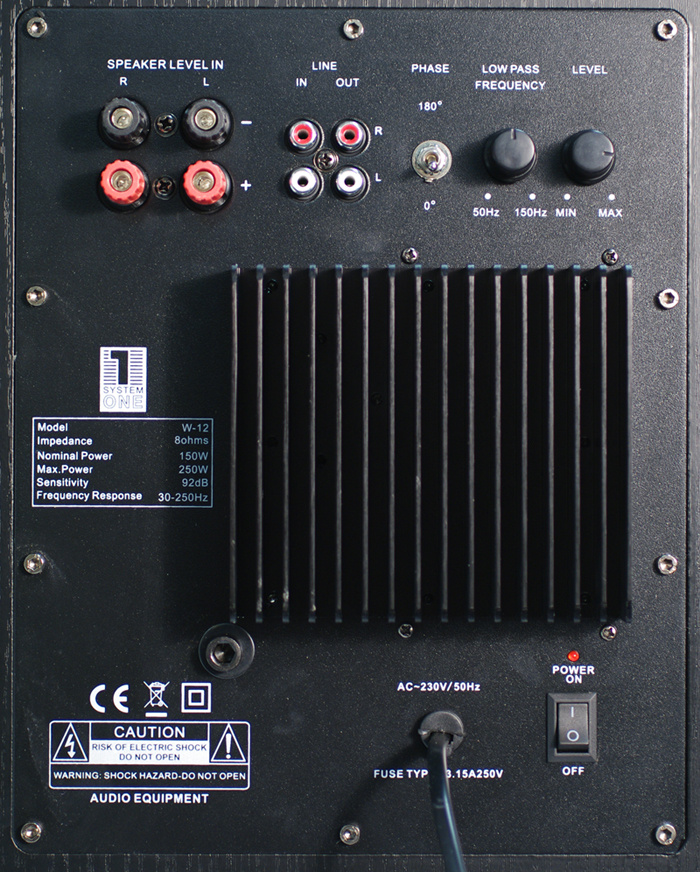 System One W-12 Svart