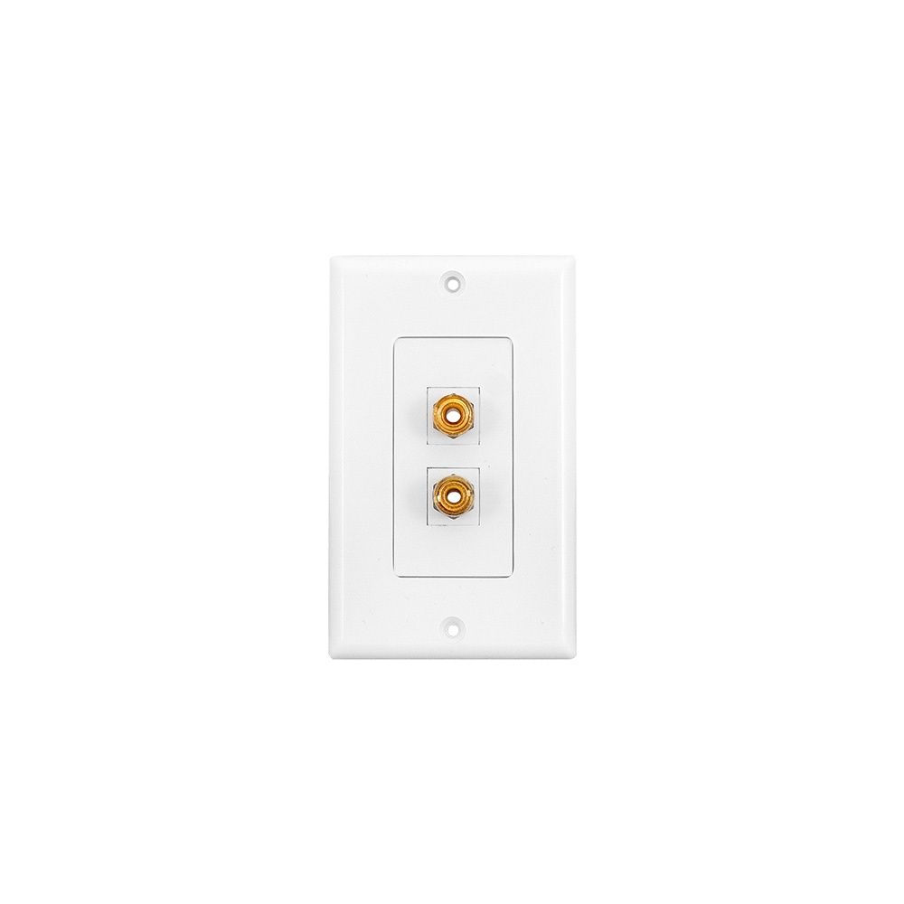 System One Wallplate høyttalertilkobling 1 par