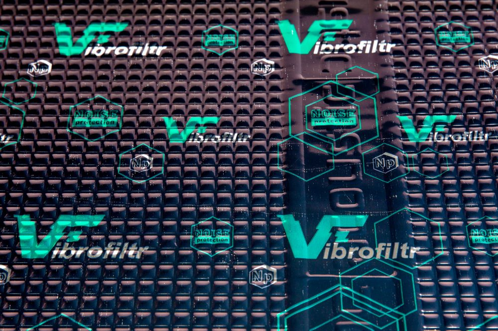 3 mm Vibrofiltr 50x70cm dämpmatta, 10 ark