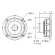 Visaton B 80, 3,3-tommers fulltoneelement 8 Ohm Visaton B 80, 3,3-tommers fulltoneelement 8 Ohm