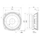 Visaton FRS 8, 3,3-tommers høyttalerelement, 8 Ohm Visaton FRS 8, 3,3-tommers høyttalerelement, 8 Ohm