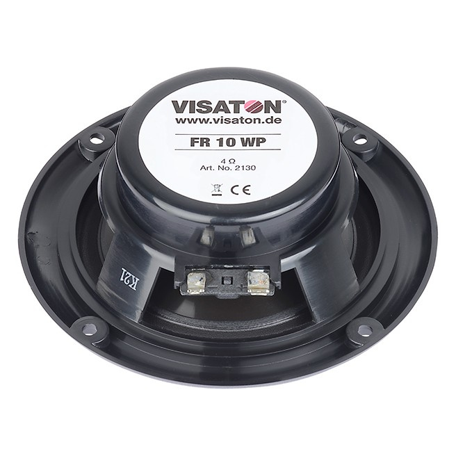 Visaton FR10 WP - 4 Ohm, innbyggingshøyttaler for tak i svart, stk.