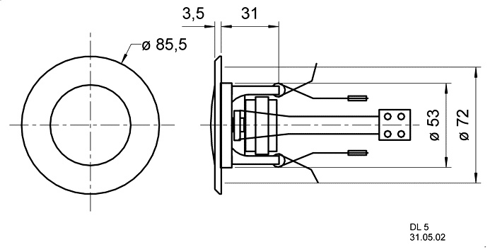 Visaton innbyggingshøyttaler DL5