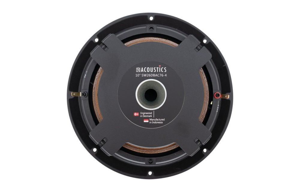 SB Acoustics SW26DBAC76-4, 10 tommers baselement