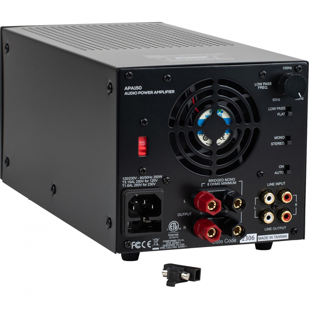 Dayton Audio APA150, brobar stereoforsterker på 2x75W