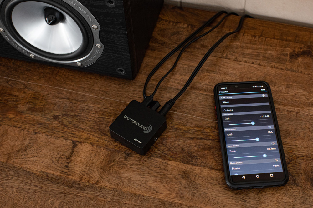 Dayton Audio DSP-LF, bass-EQ