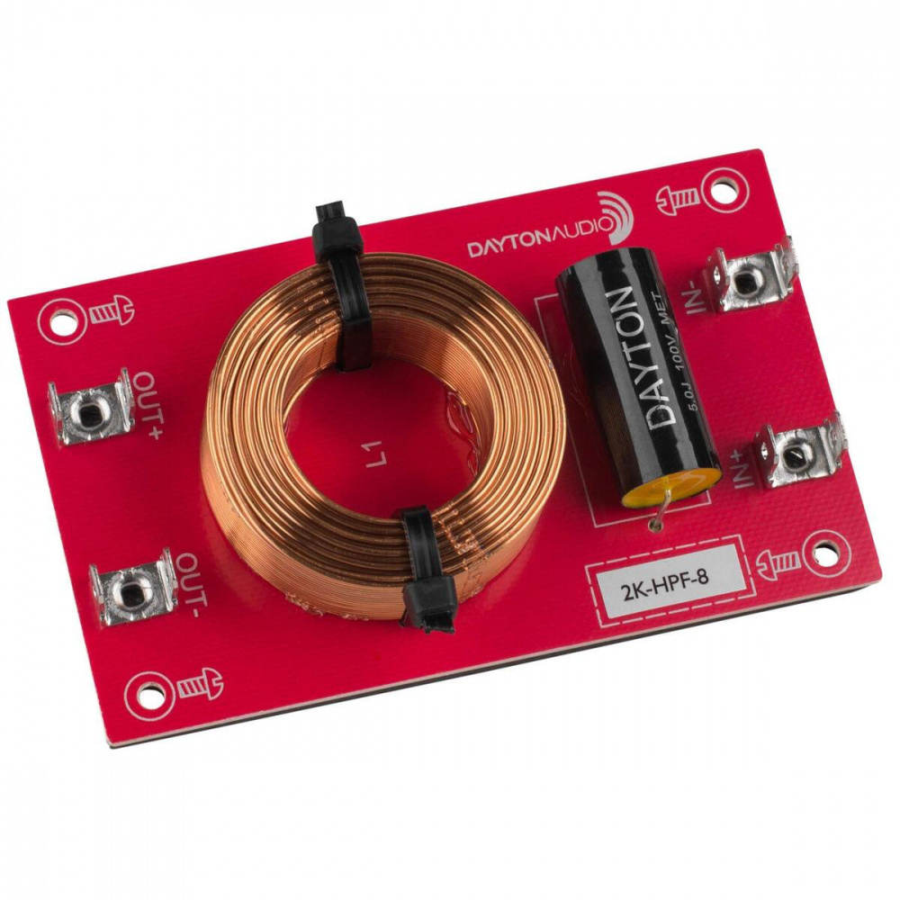 Dayton Audio Högpassfilter 12dB/okt 8ohm, styck