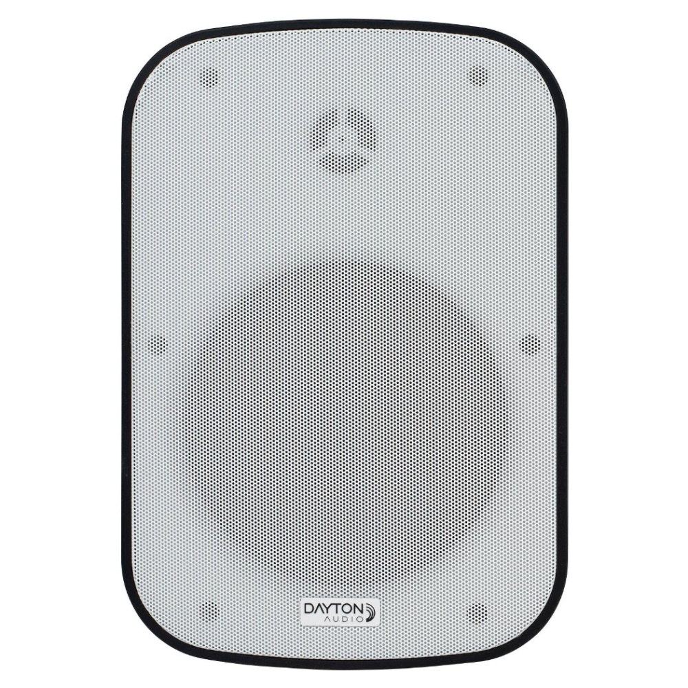 Dayton Audio IO65XP, aktive 6,5-tommers utendørshøyttalere, hvitt par