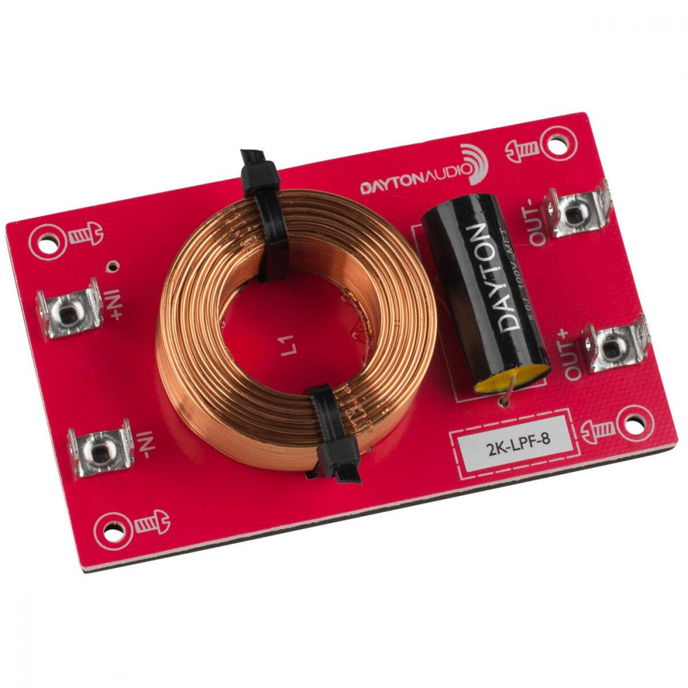 Dayton Audio Lågpassfilter 12dB/okt 8ohm, styck