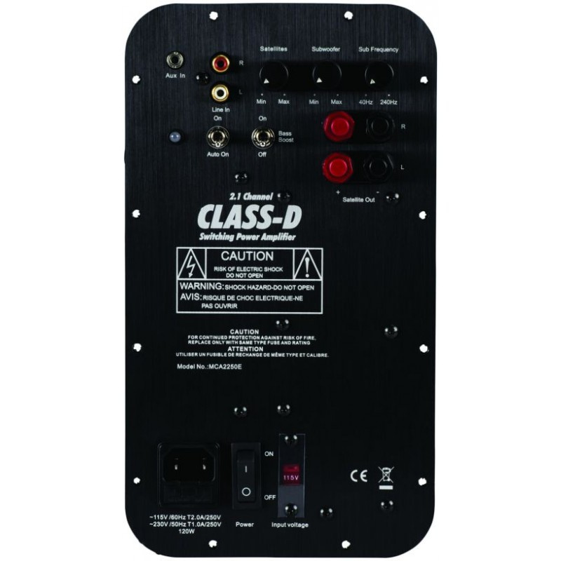 Dayton Audio MCA2250 2.1-forsterker