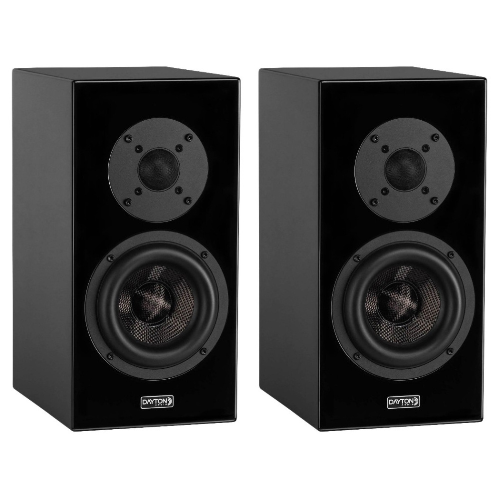 Dayton Audio OPAL1 stativhøyttaler, blank svart par