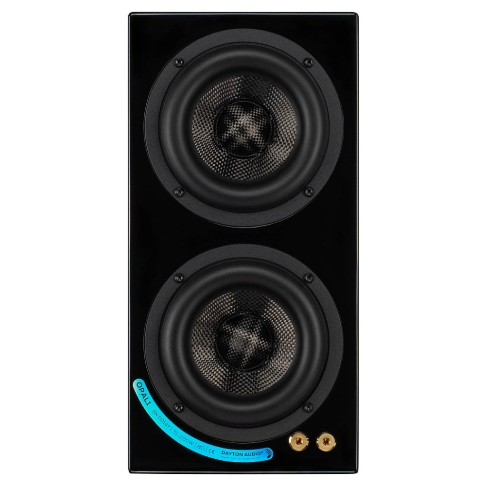 Dayton Audio OPAL1 stativhøyttaler, blank svart par