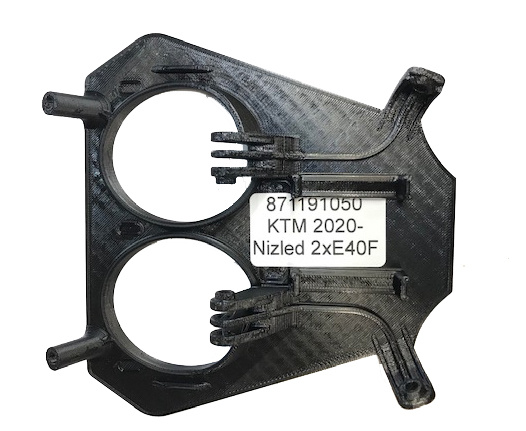 KTM 2020-2023 3D print Lamphållare Nizled till 2xE30F/E40F