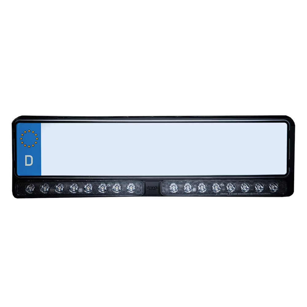 Strands Nuuk E-line Duo, LED-rampe på nummerskiltet