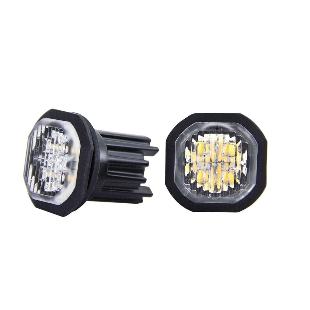 Swedstuff innfelte LED-blitzlys 2 x 10 W, oransje
