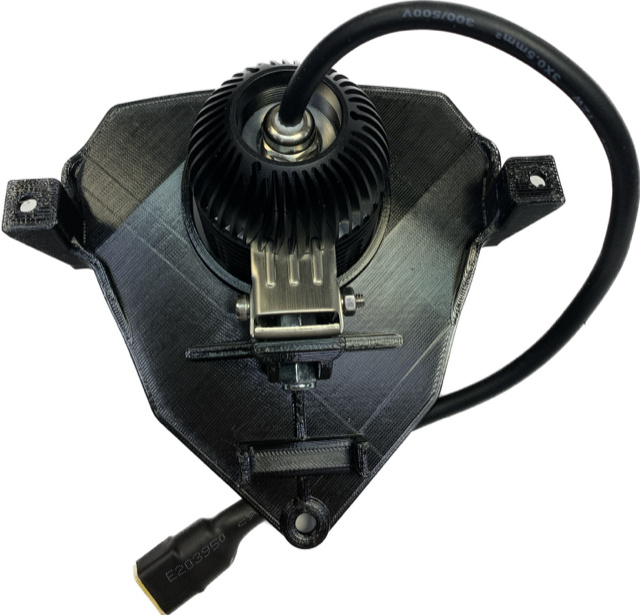 Lampfäste Beta 2020-2026, NIZLED R40DRL kallvit (40w) utan kåpa