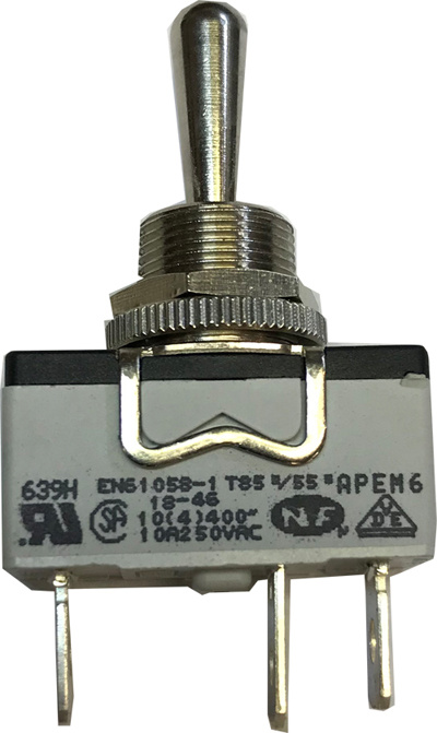 Vippebryter on/off/on 15A rustfri