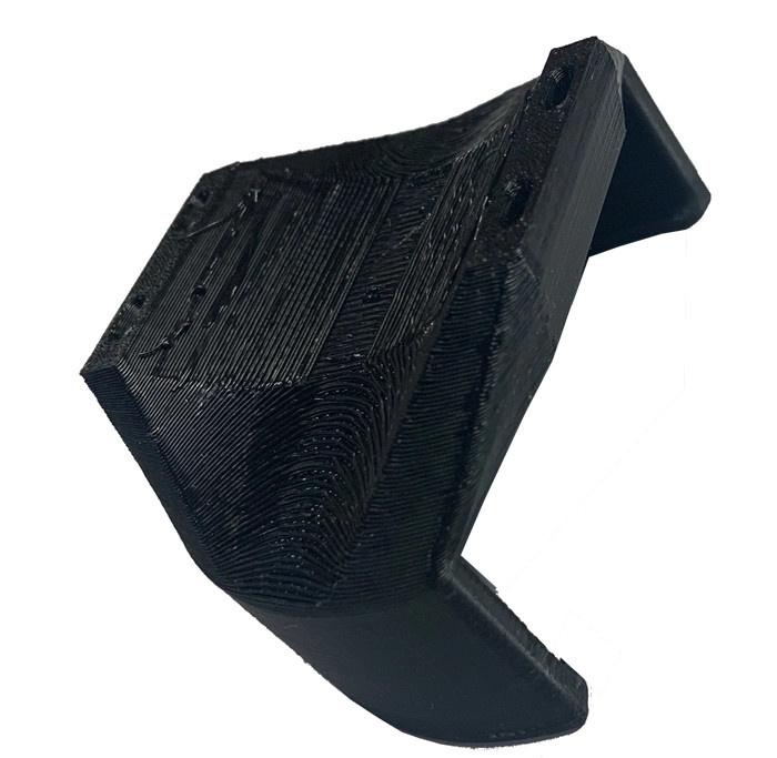 3D printad snusdosehållare (70mm) för montering på gaffelben mc (buntband).