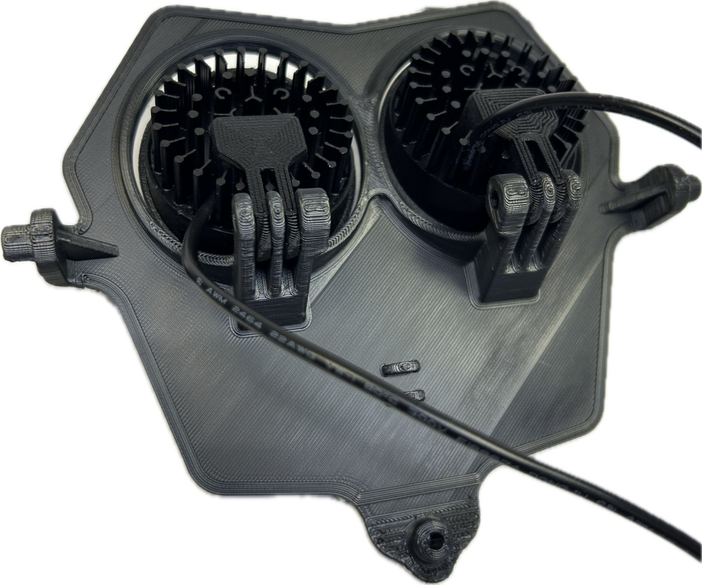 Dubbelljus kallvit 80w Fantic 2-takt 2024-, grå dekal, 2xE406k NIZLED