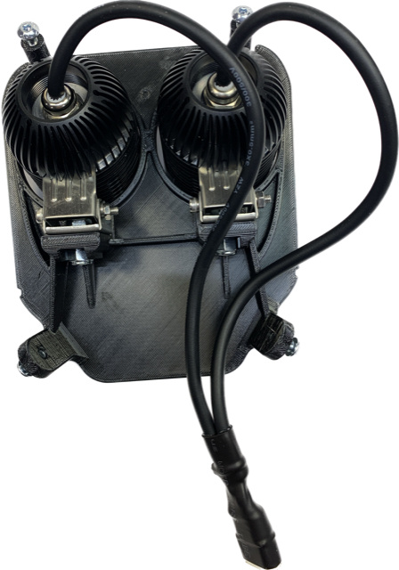 Dubbel lampfäste 80w Husqvarna 2017-2019, NIZLED R40DRL kallvit