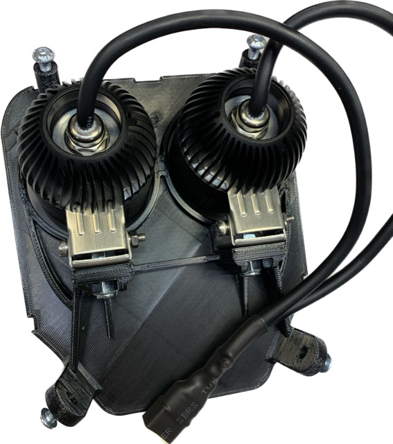 Dubbel lampfäste 80w Husqvarna 2020-2023, NIZLED R40DRL kallvit