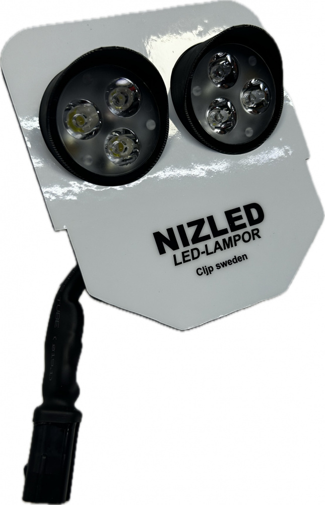 Dubbelfäste 60w Husqvarna 2024-, kallvit 2xE30