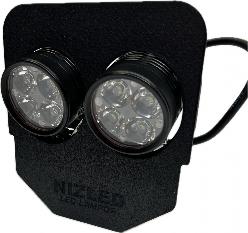 Dubbel lampfäste 80w Husqvarna 2024-, NIZLED R40DRL kallvit