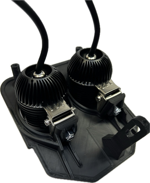 Dubbel lampfäste 80w Husqvarna 2024-, NIZLED R40DRL kallvit