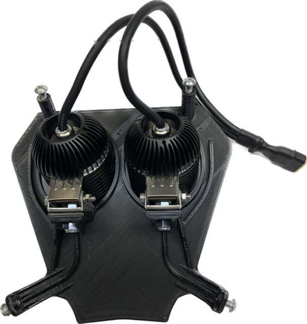 Lampfäste KTM 2017-2019, 80w med 2st NIZLED R40DRL