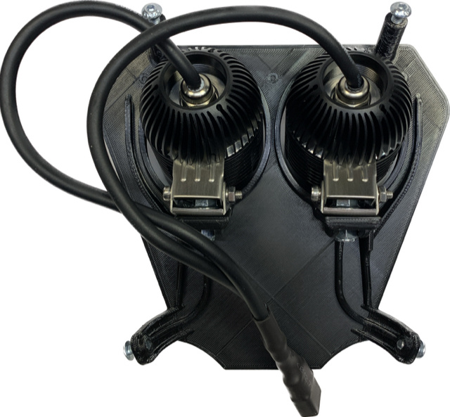 Lampfäste KTM 2020-2023, 80w med 2st NIZLED R40DRL