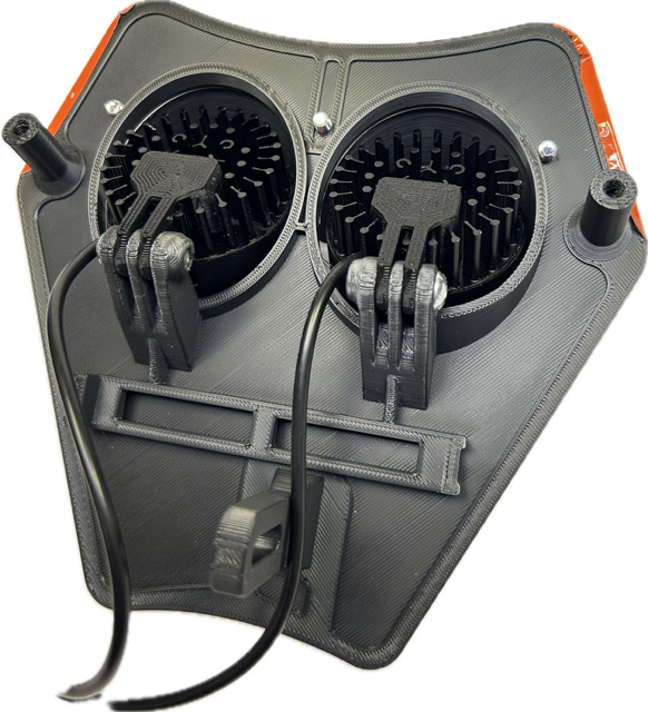 Dubbelljus 60w KTM 2024-, orange dekal, varmvit, 2xE305k NIZLED