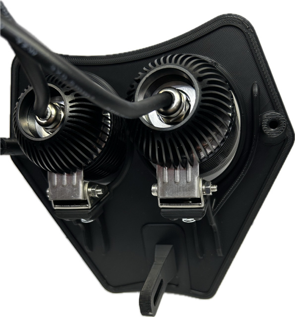 Lampfäste KTM 2024-, med 2st NIZLED 80watt R40DRL kallvit