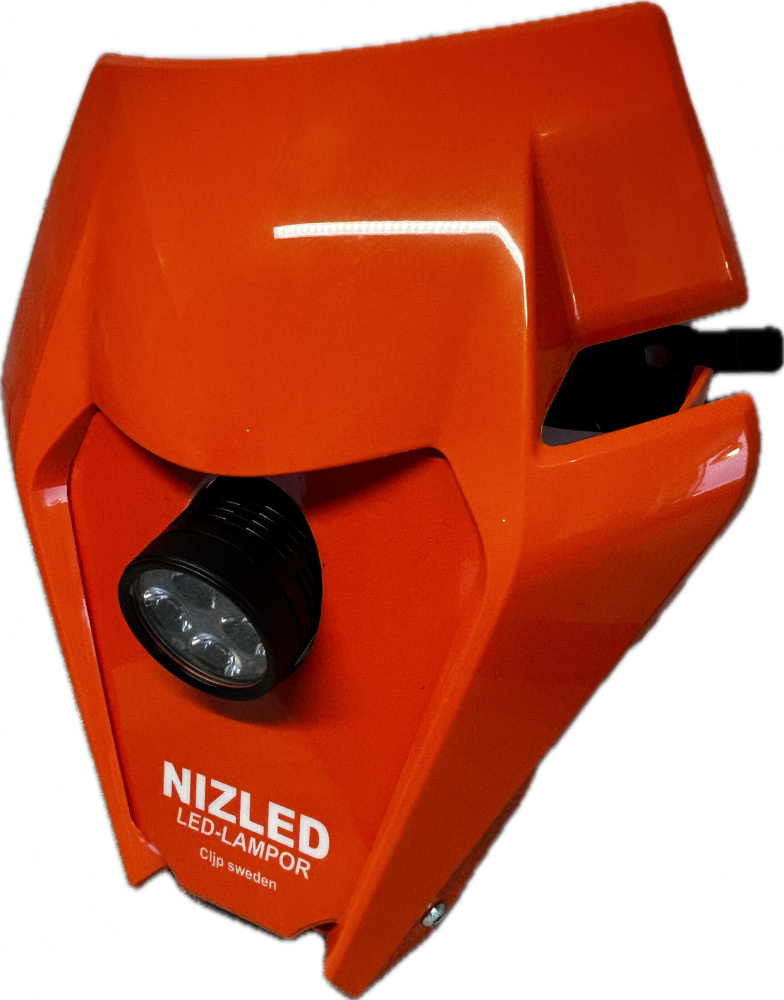 Singelkåpa 40w med batteri till KTM 85cc, NIZLED R40DRL kallvit