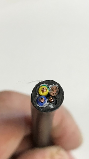 Strømkabel LED-lamper 4x1mm² svart