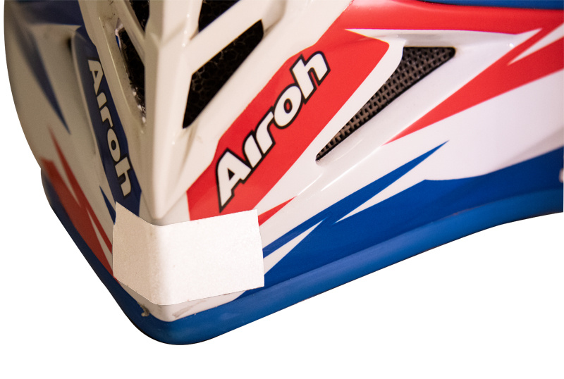 Klisterreflex för hjälm (gul) 4st ca: 5x2cm