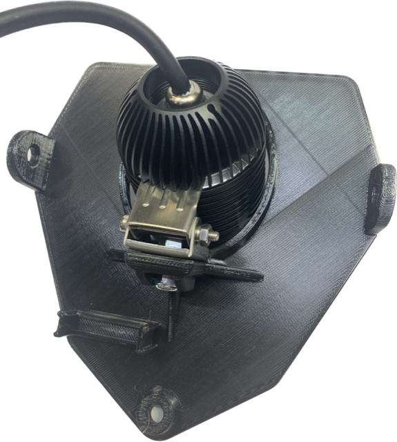 Lampfäste Sherco 2012-2023, 40w med 1st NIZLED R40DRL