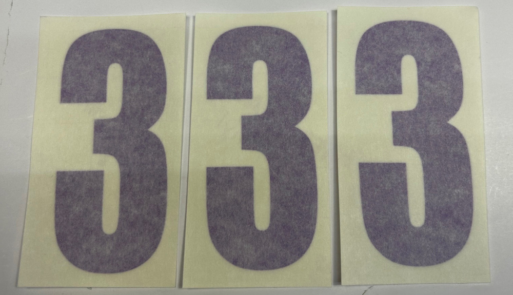 Nizled siffer dekal svart 3 10x5cm