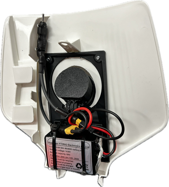 Stark Varg aktiv lampkåpa 40watt/6ah liion batteri