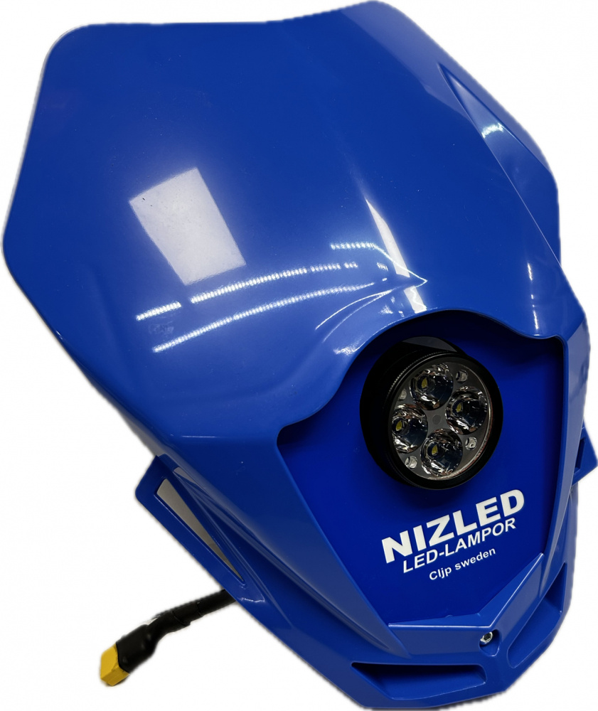 TM Racing 2015-2019, blå, kallvit 1xR40D1 (40W) lampkåpa