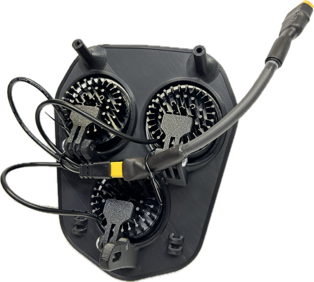 Trippelljus varmvit 120w Triumph 2024-, vit dekal, 3xE405k NIZLED