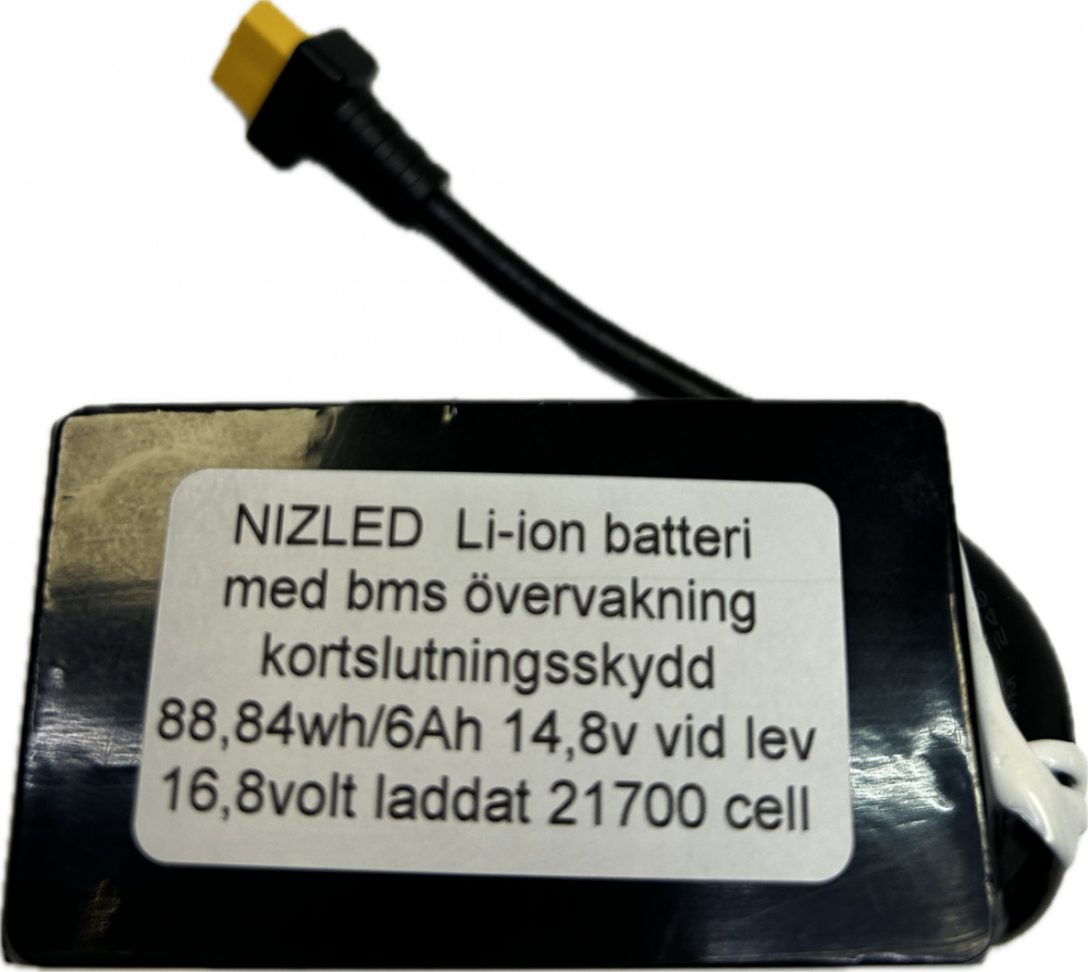 Li-ion batteri 16,8volt 6Ah med BMS
