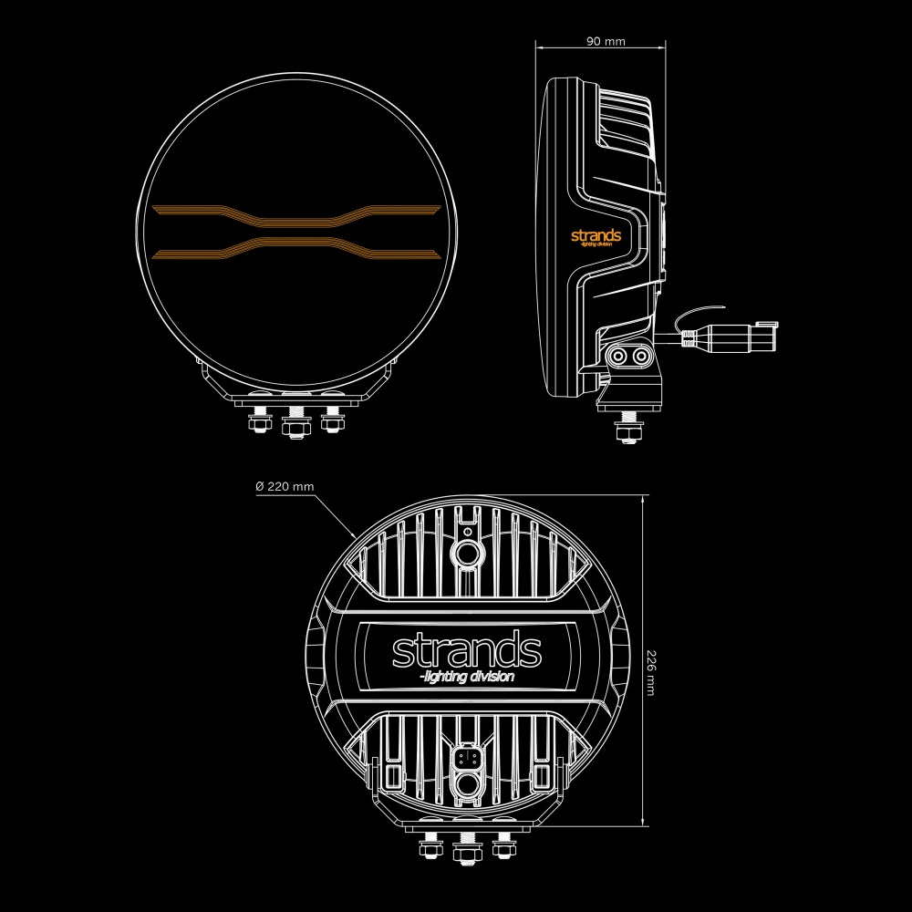 Strands For9T Dragon Drive Ekstra lys 9
