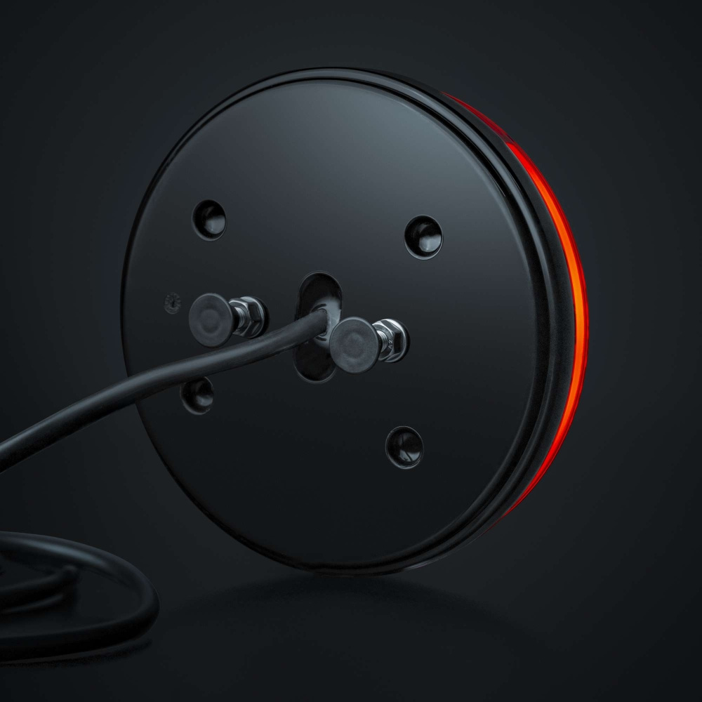 Strands Baklykt LED 3 Kamre 12-24V, 142mm Diameter. Bak/Horn/Dynamisk Blink.